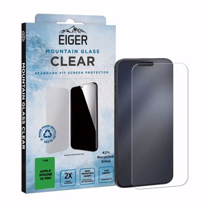 Picture of Eiger Eiger Mountain Glass CLEAR Screen Protector GRS for iPhone 16 Pro